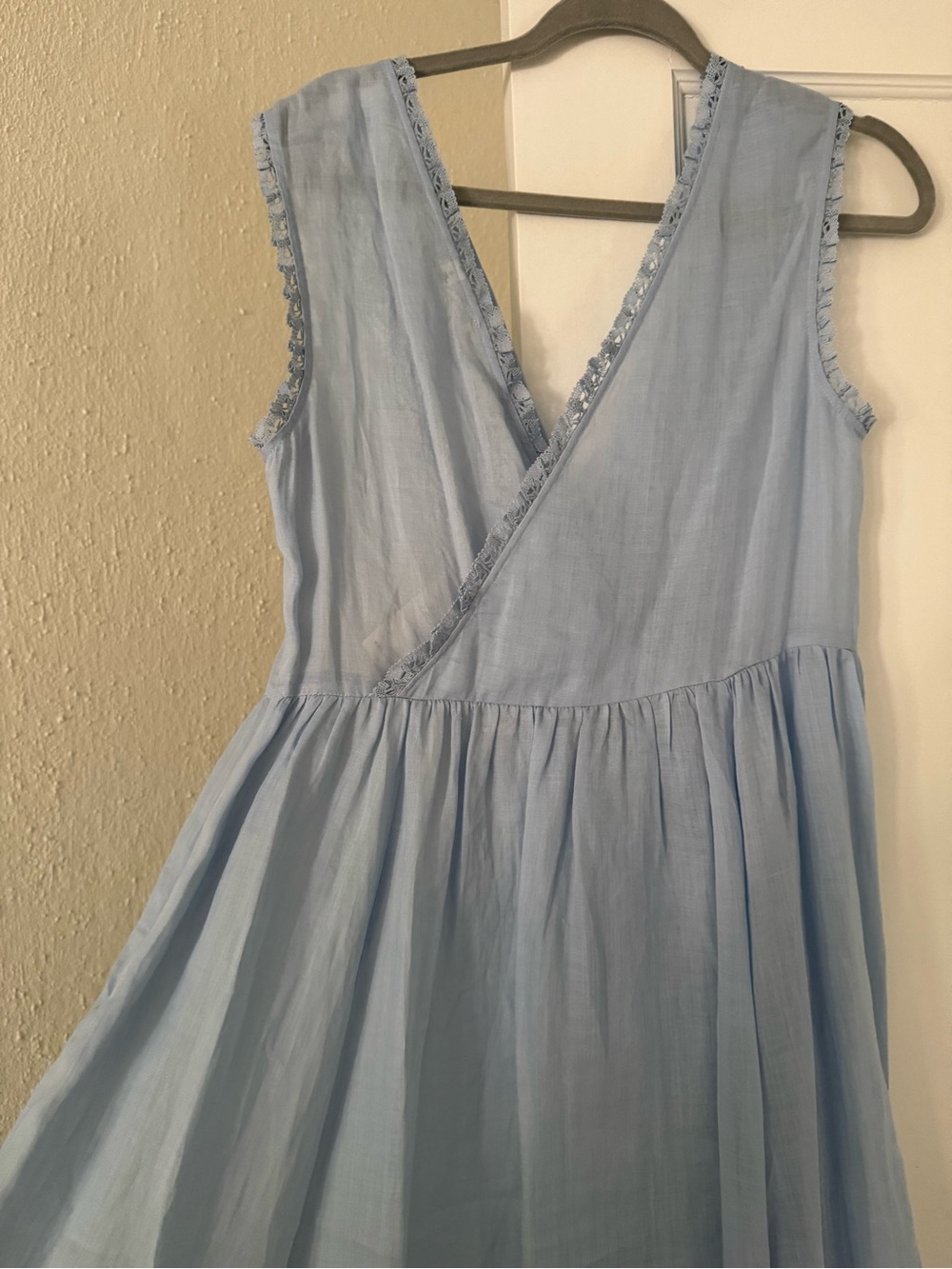 Doen Icy Blue Lace-Trim Victoria Dress - Picture 5 of 8